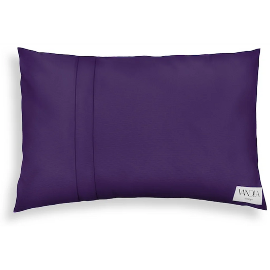 Modulare Kissenhülle rechteckig Farbkombinationen mit Lila in Lila+Lila von Vandla design Größe 40x60 cm