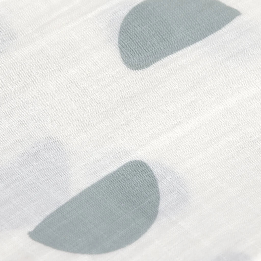 Mull Baby-Tuch Striche 3er-Pack in Blaugrau Blau Muster Striche von Lässig Größe 85x85 cm