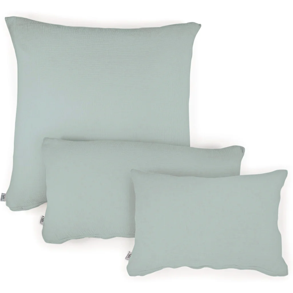 Musselin Bettwäsche Kissenbezug in Mint von hutch&putch Größe 50x70 cm