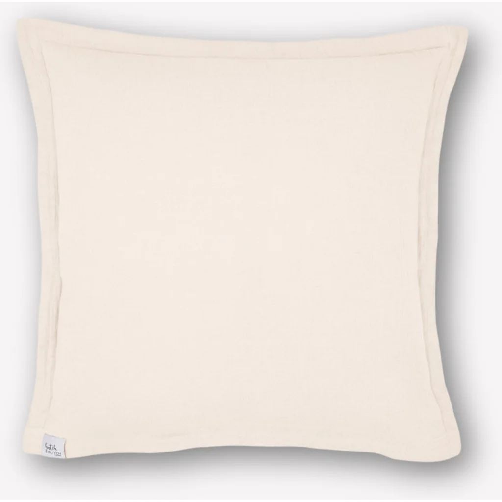 Musselin Kissenhülle in Creme von hutch&putch Größe 50x50 cm