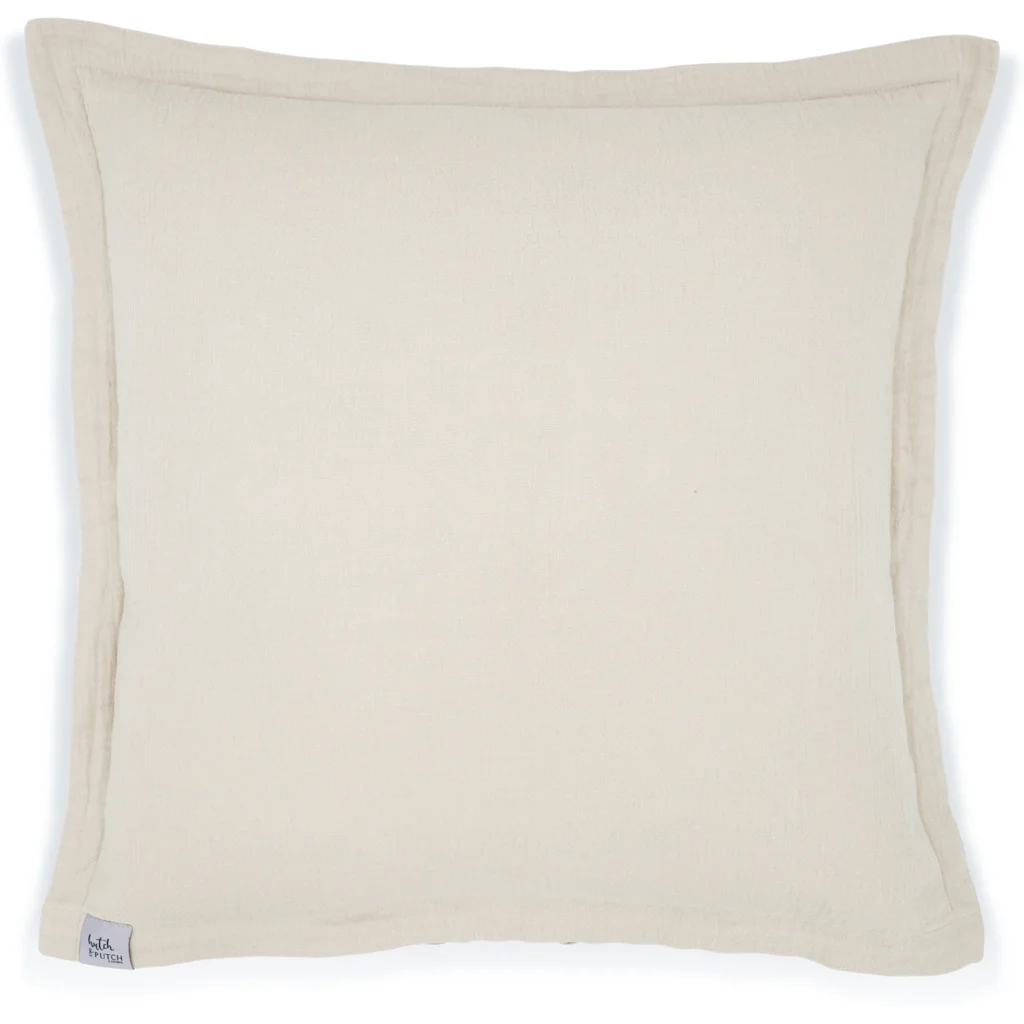 Musselin Kissenhülle in Weiß von hutch&putch Größe 50x50 cm