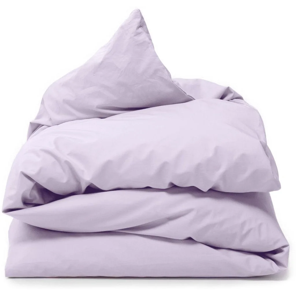 Perkal Bettwäsche Bettbezug in Flieder Lila von erlich textil Größe 140x200 cm