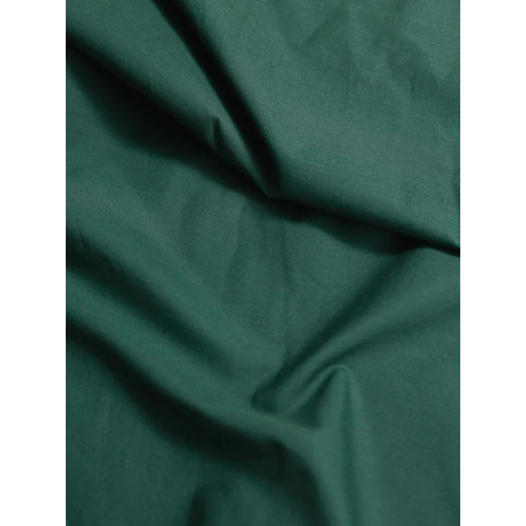 Perkal Bettwäsche Bettbezug in Waldgrün Grün von erlich textil Größe 135x200 cm