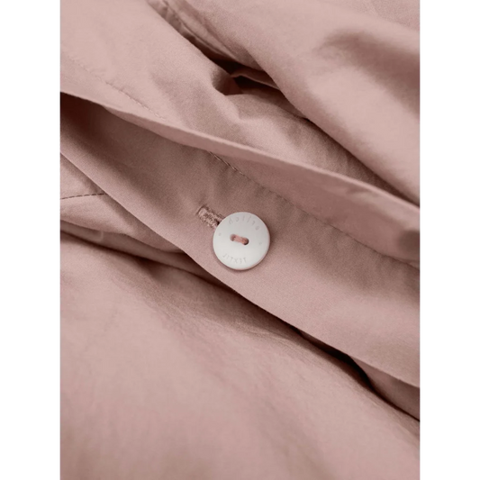 Perkal Bettwäsche Garnitur 3-teilig in Altrosa Rosa von erlich textil Größe 200x200 + 2x 40x80 cm