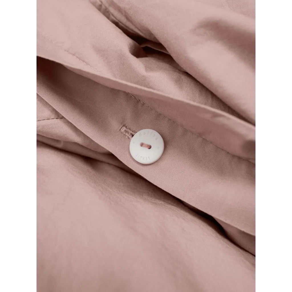 Perkal Bettwäsche Garnitur in Altrosa Rosa von erlich textil Größe 135x200 + 40x80 cm