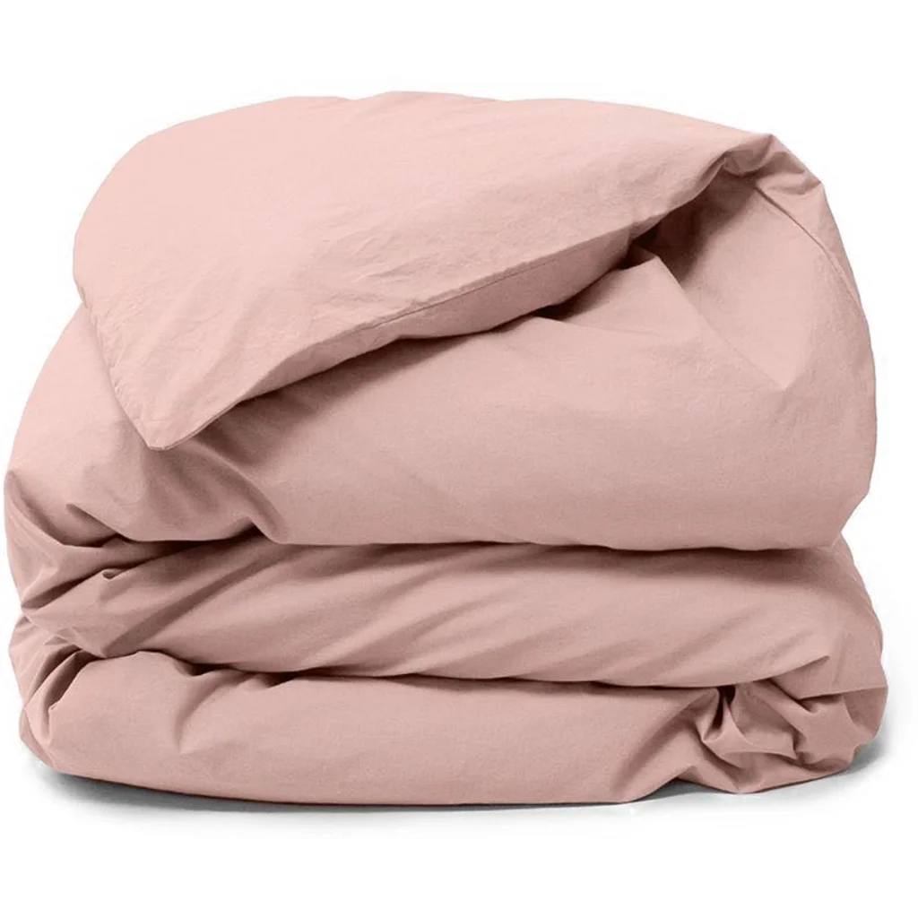 Perkal Bettwäsche Garnitur in Altrosa Rosa von erlich textil Größe 155x220 + 40x80 cm