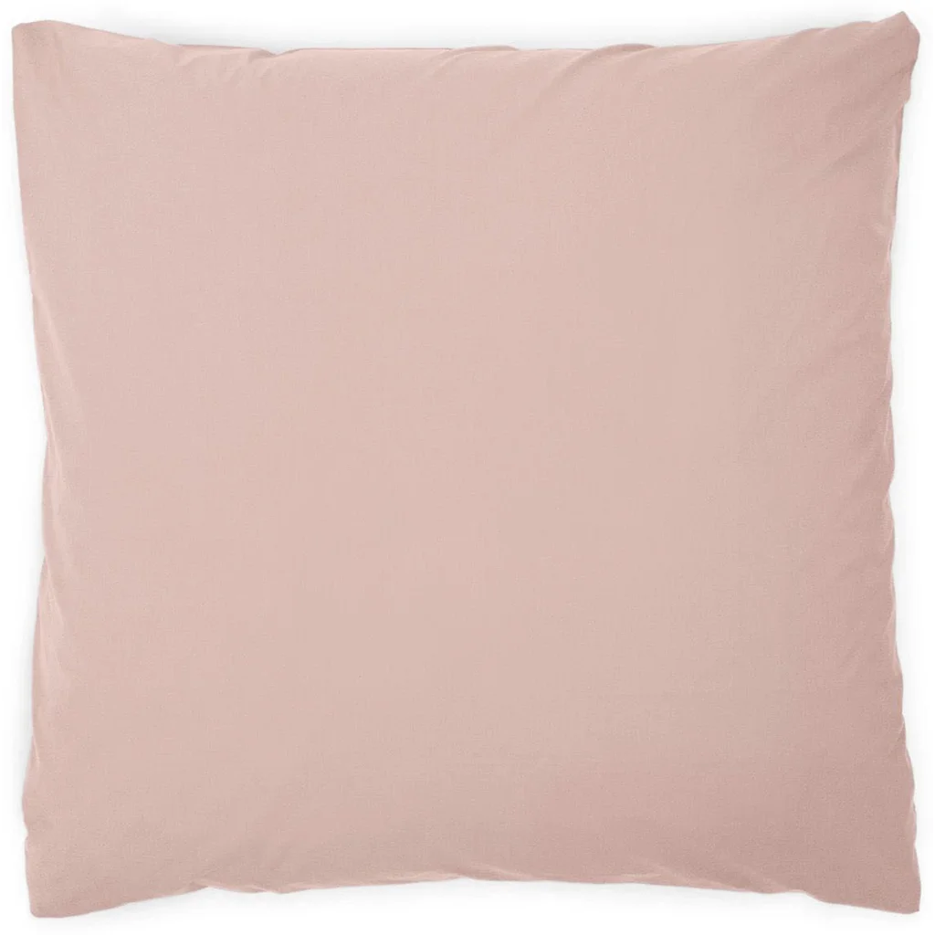 Perkal Bettwäsche Kissenbezug in Altrosa Rosa von erlich textil Größe 80x80 cm