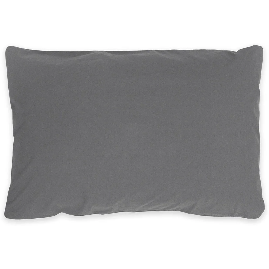 Perkal Bettwäsche Kissenbezug in Anthrazit Grau von erlich textil Größe 80x80 cm