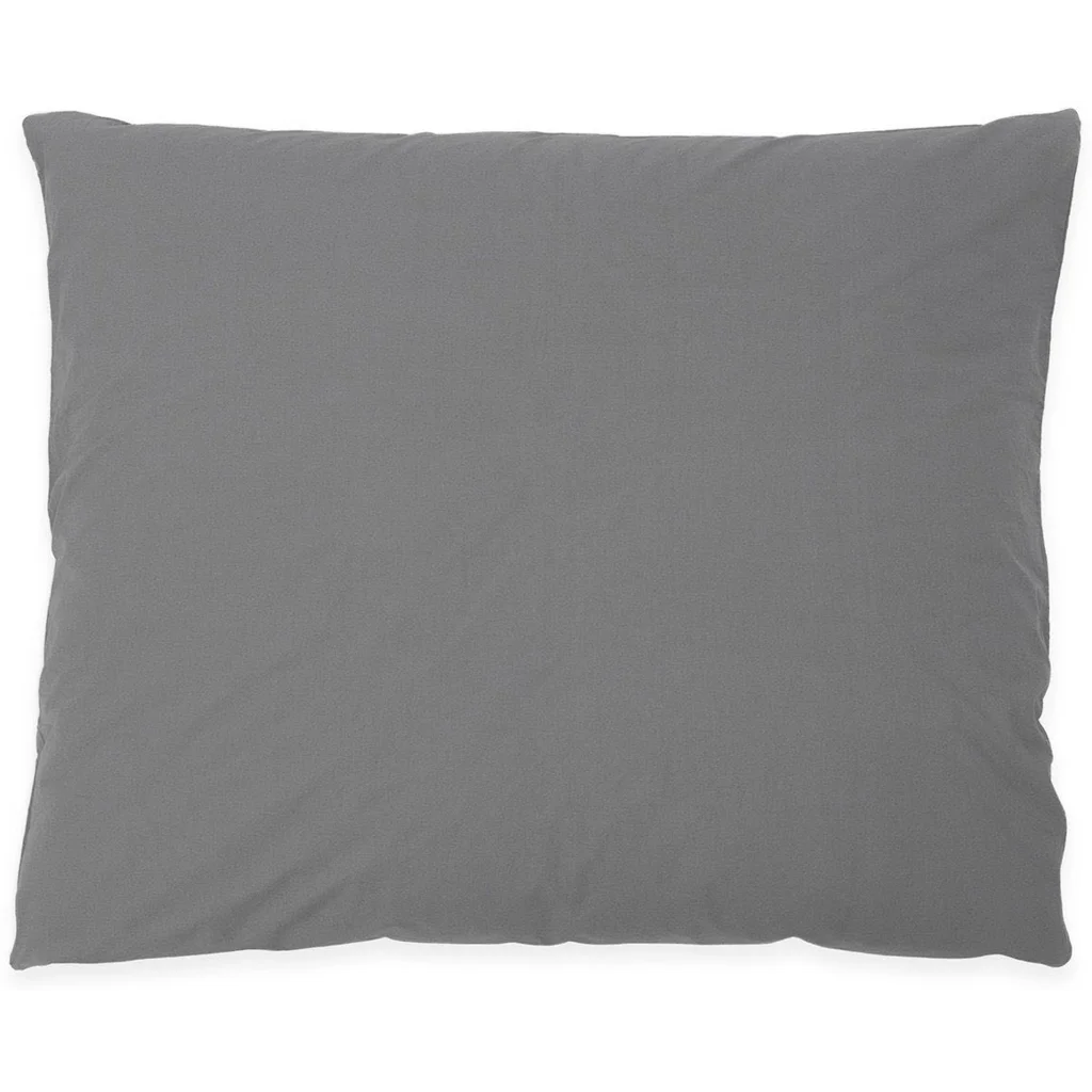Perkal Bettwäsche Kissenbezug in Anthrazit Grau von erlich textil Größe 80x80 cm