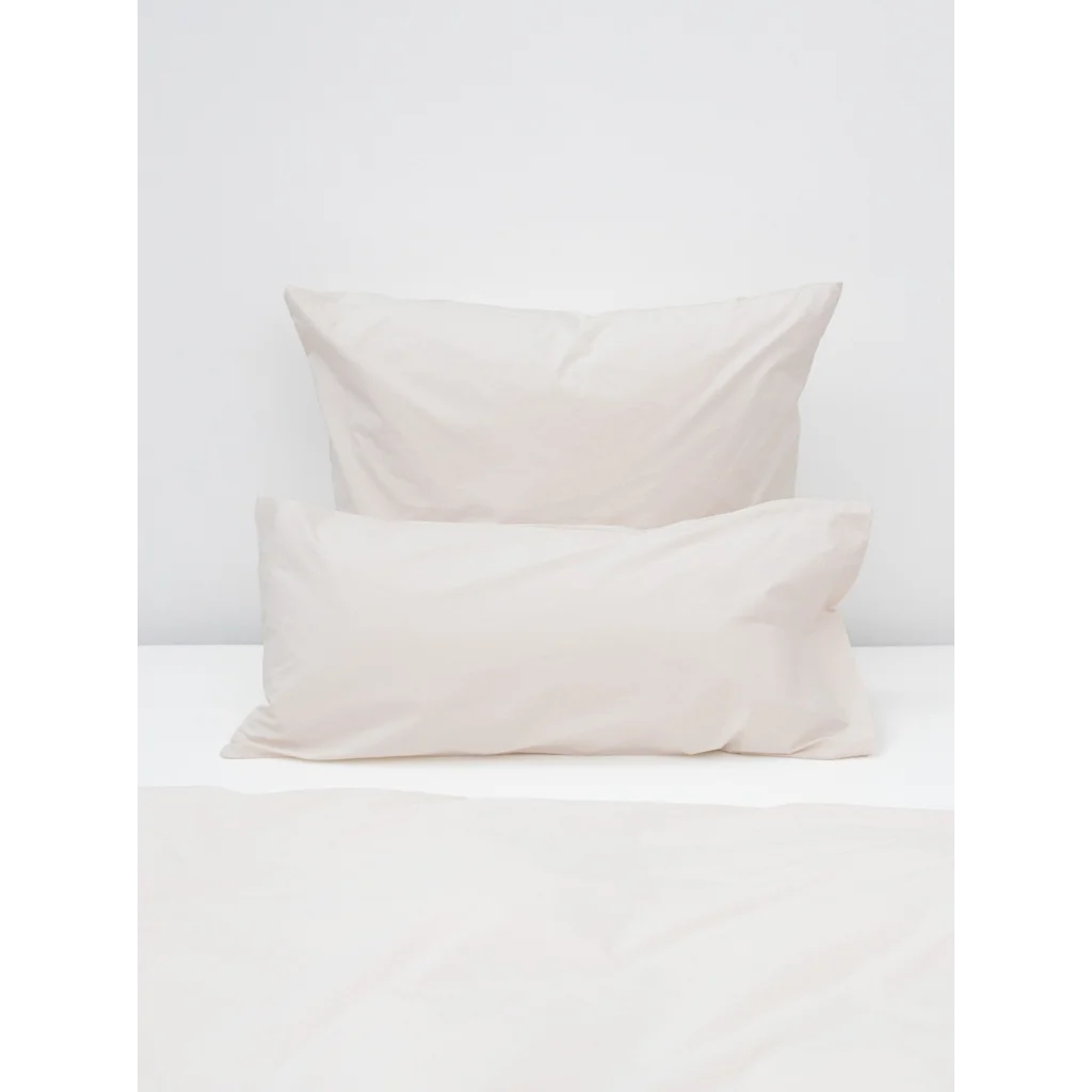 Perkal Bettwäsche Kissenbezug in Creme von erlich textil Größe 80x80 cm