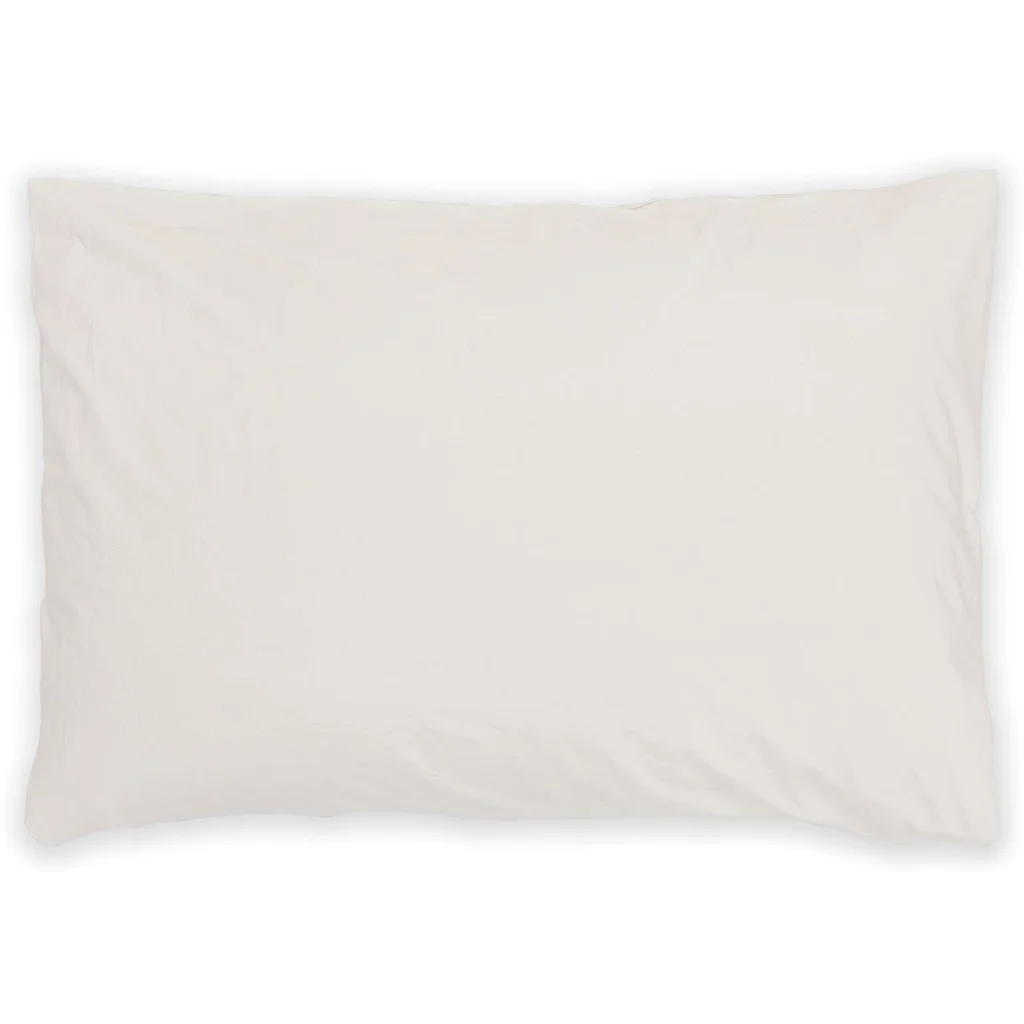 Perkal Bettwäsche Kissenbezug in Creme von erlich textil Größe 80x80 cm