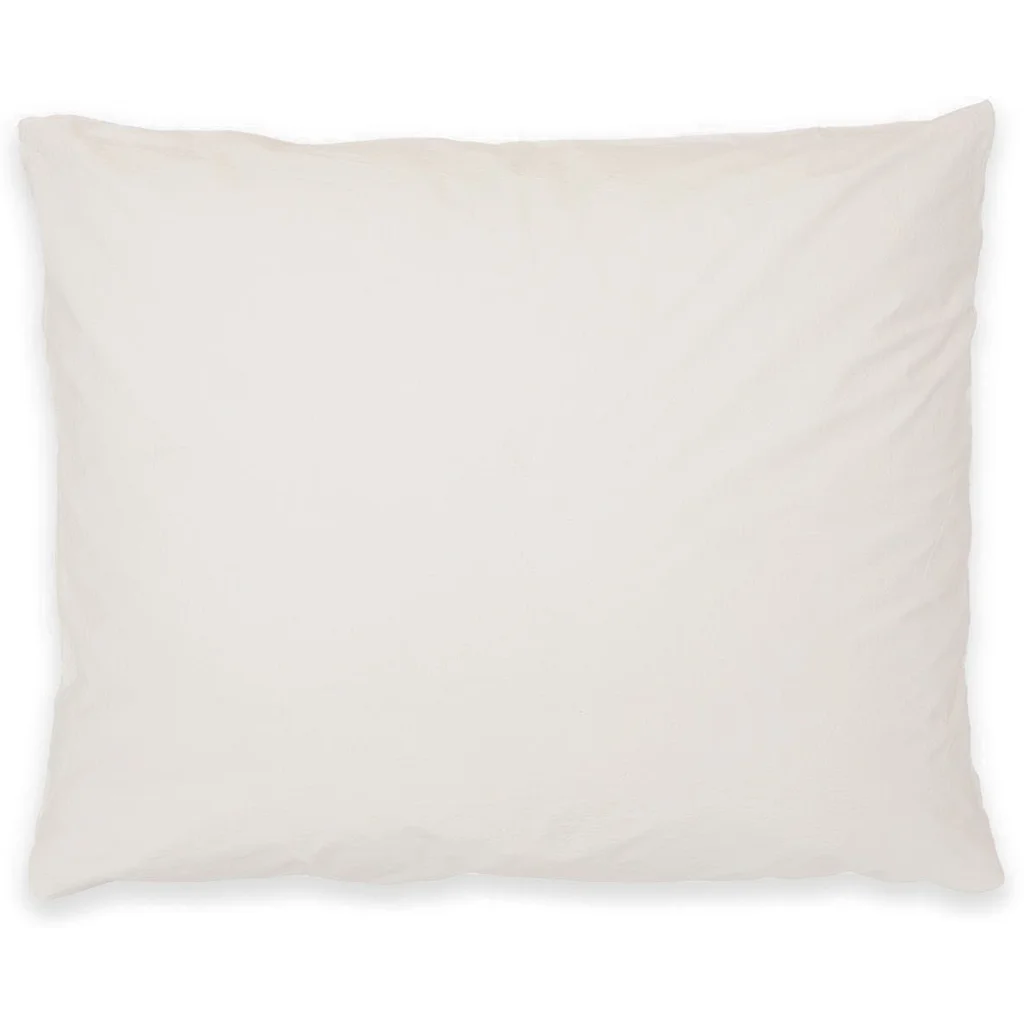 Perkal Bettwäsche Kissenbezug in Creme von erlich textil Größe 80x80 cm