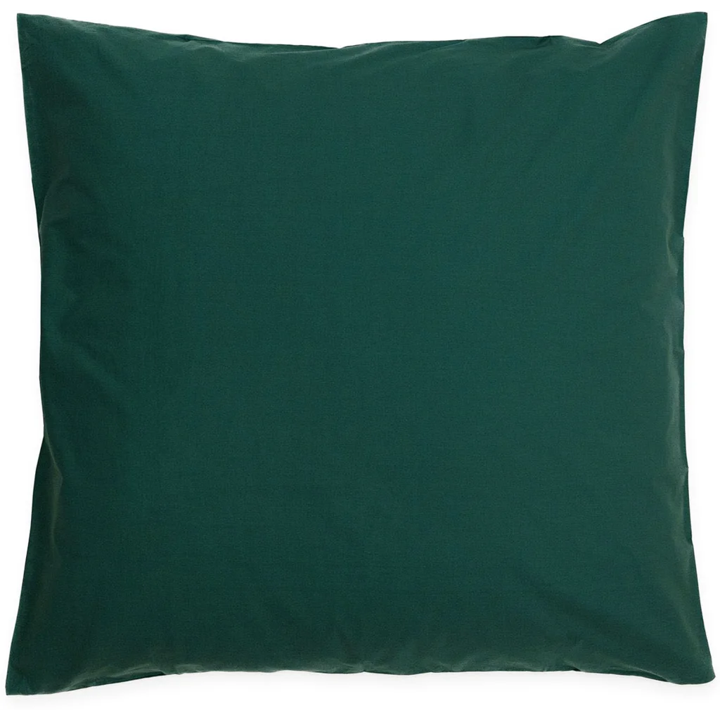 Perkal Bettwäsche Kissenbezug in Waldgrün Grün von erlich textil Größe 80x80 cm
