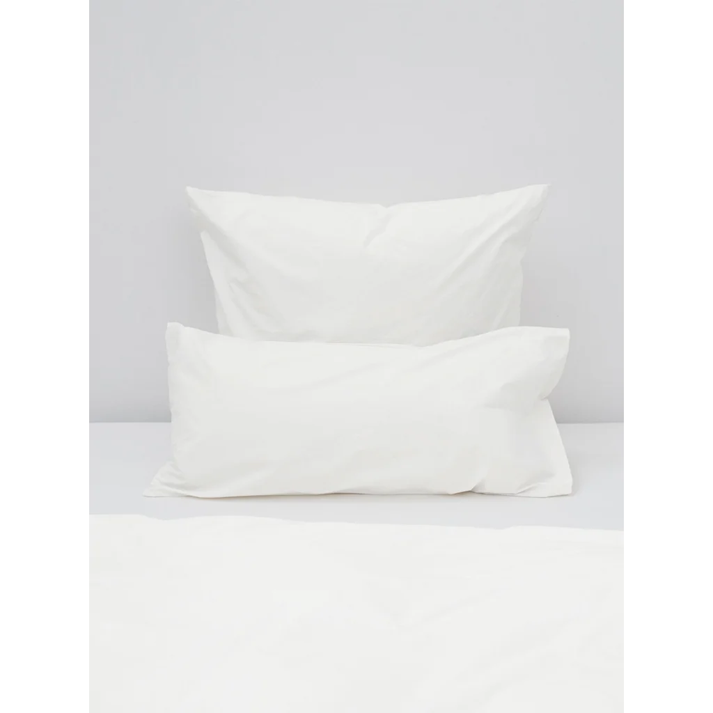 Perkal Bettwäsche Kissenbezug in Weiß von erlich textil Größe 80x80 cm