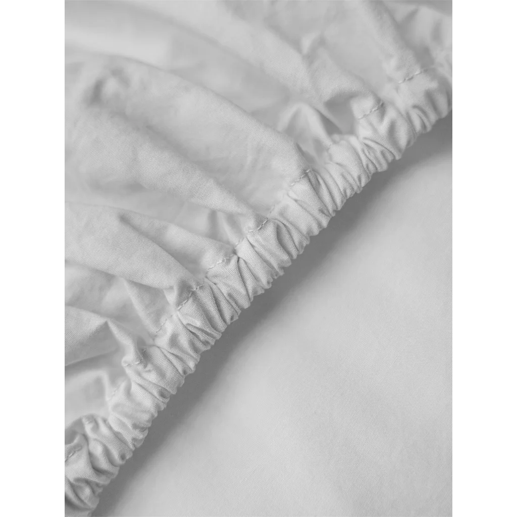 Perkal Spannbettlaken für Boxspringbetten in Standardgröße - Doppelbett in Hellgrau Grau von erlich textil Größe 180x200 cm