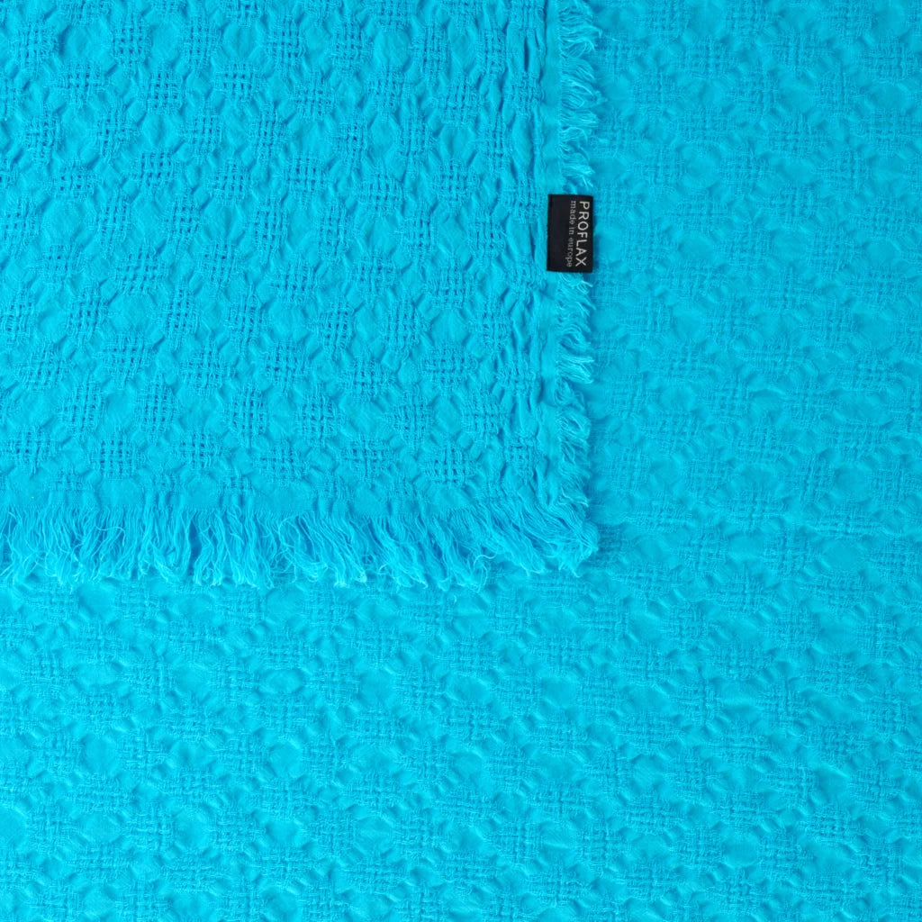 Plaid in Türkis Blau von Proflax Größe 130x180 cm