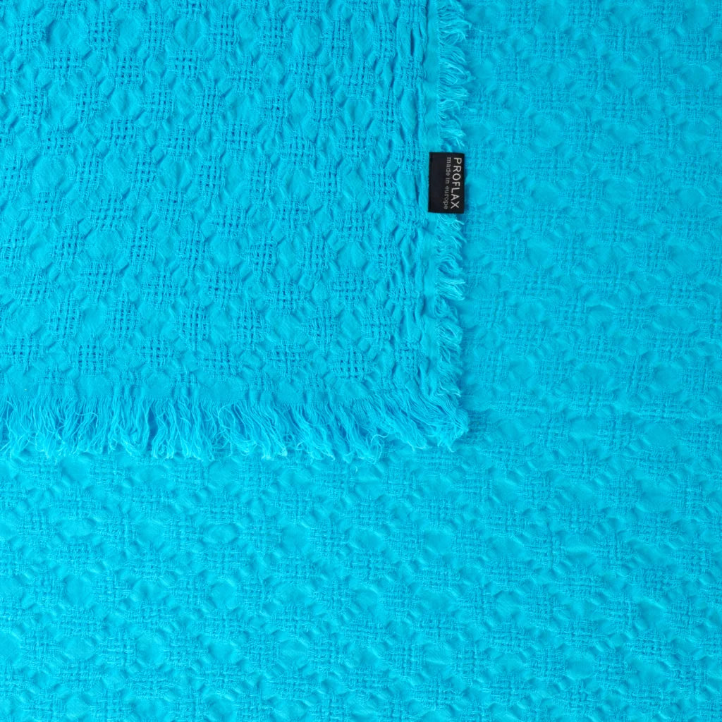 Plaid in Türkis Blau von Proflax Größe 130x180 cm