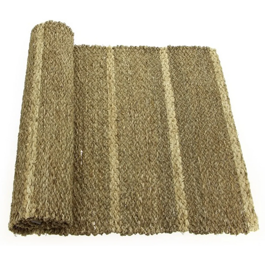 Seegras Teppichläufer Streifen in Naturbelassen Muster Streifen von GLOBO Größe 70x200 cm