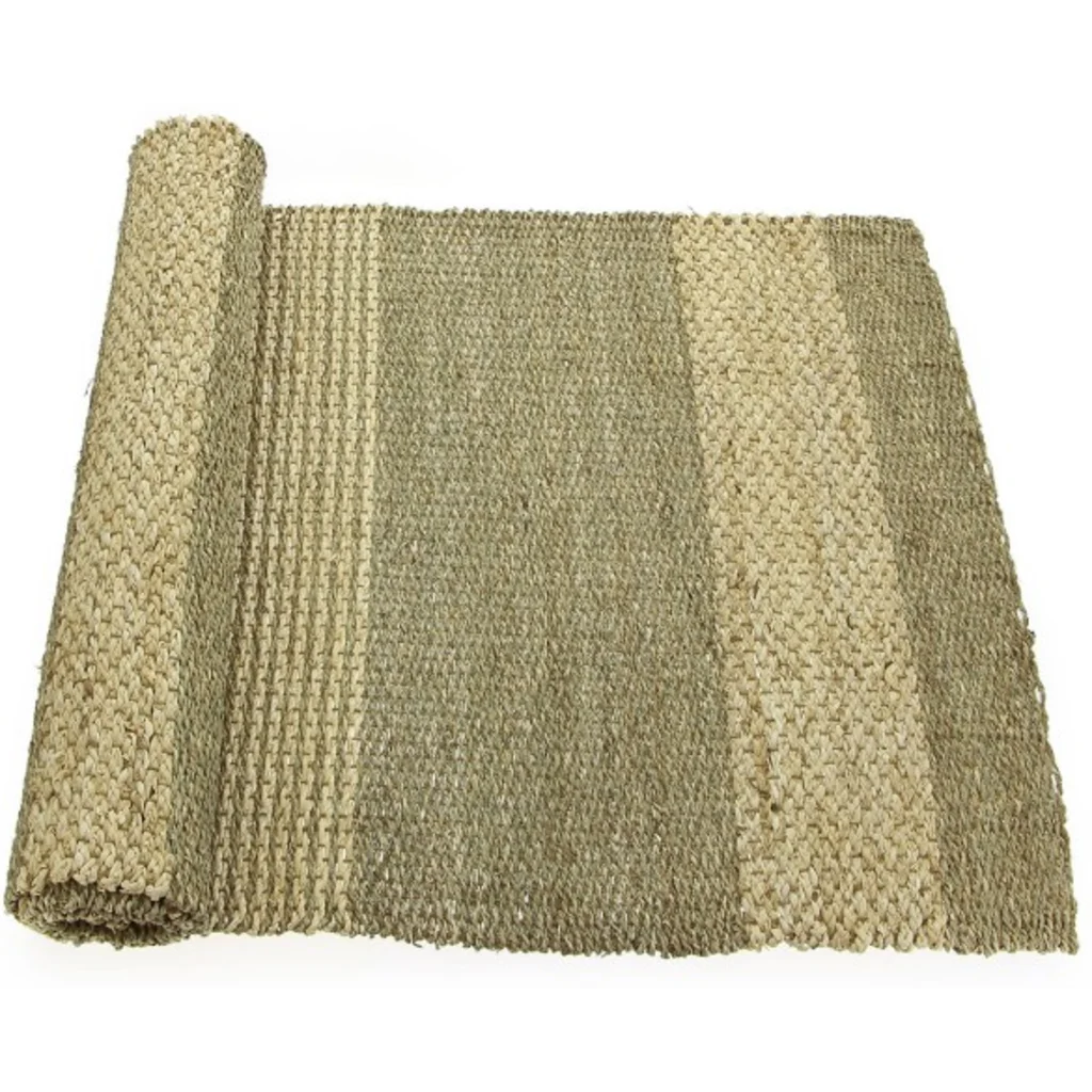Seegras Teppichläufer Streifen in Naturbelassen Muster Streifen von GLOBO Größe 70x200 cm