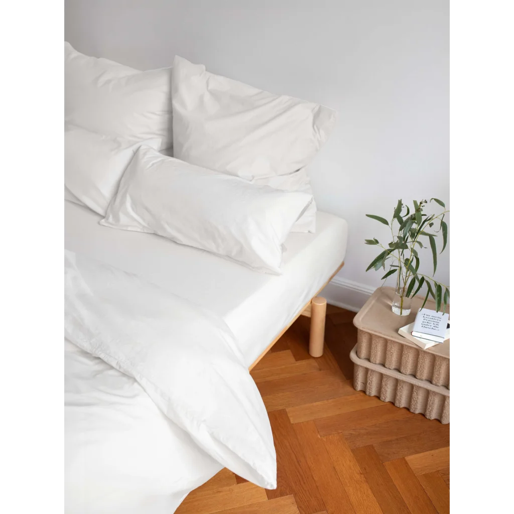 Single-Jersey Spannbettlaken für Matratzen in Übergröße in Weiß von erlich textil Größe 140x200 cm