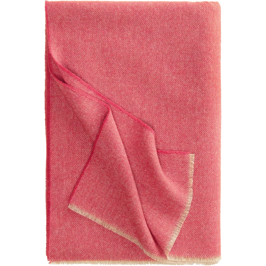 Tweed Decke LEEDS in Pink Muster Meliert von Eagle Products Größe 130x200 cm