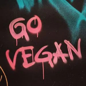 Vegan Schriftzug Graffiti