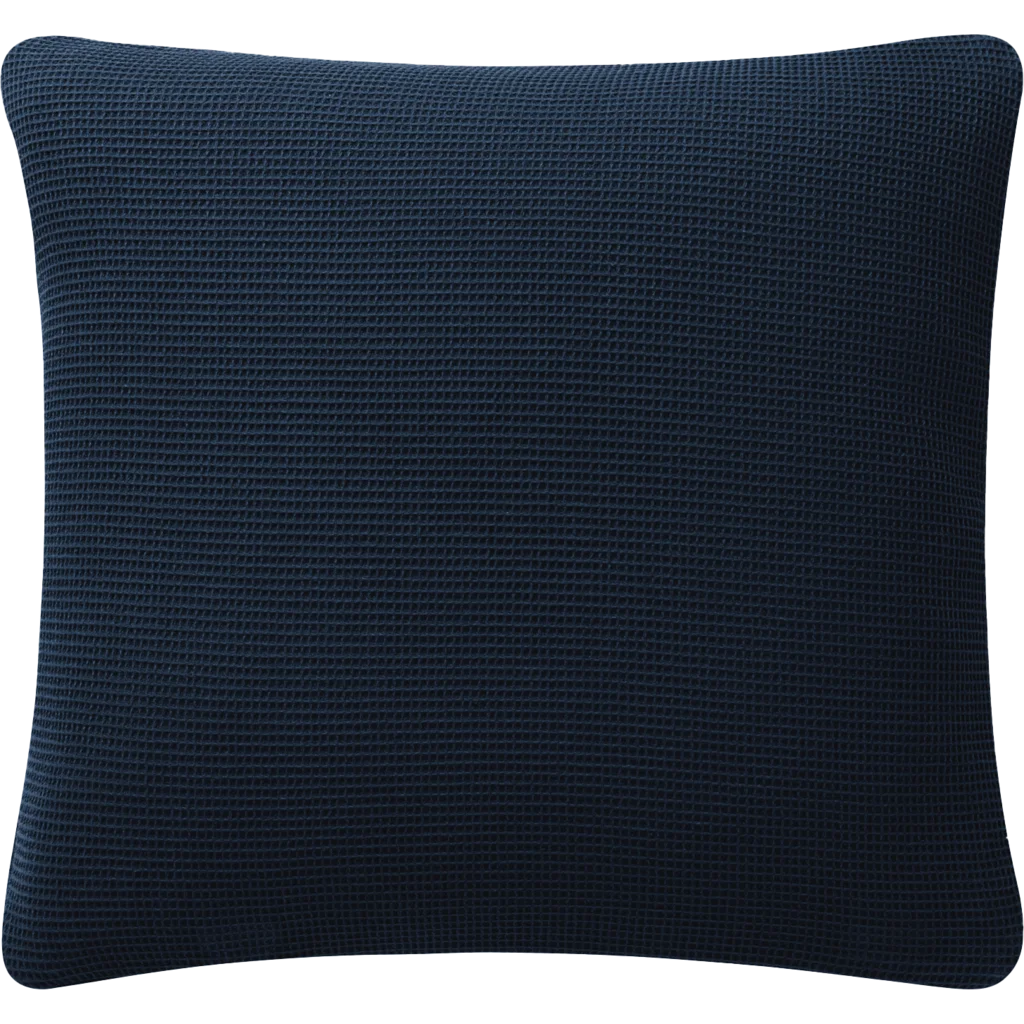 Waffelpiqué Kissenhülle in Marine Blau von Cradle Studio Größe 50x50 cm