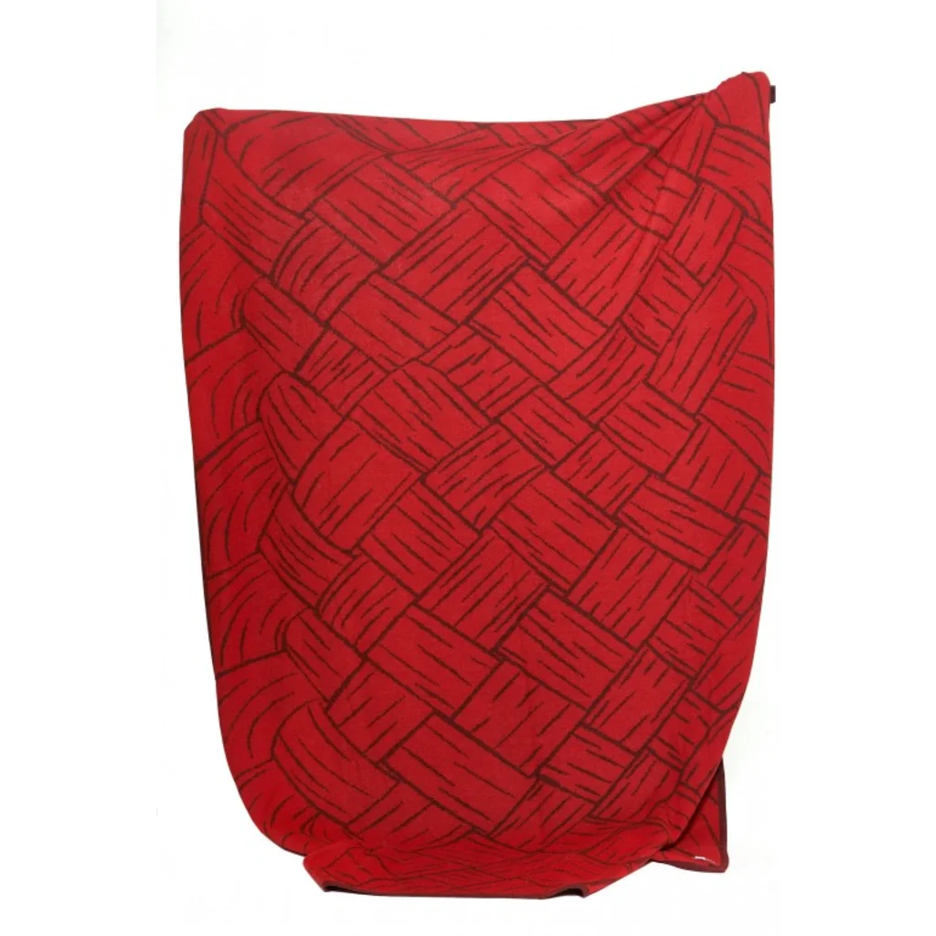 Alpaka Decke JACQUARD in Rot+Bordeaux Rot+Rot Muster Traditionelles Muster von APU KUNTUR Größe 147x200 cm