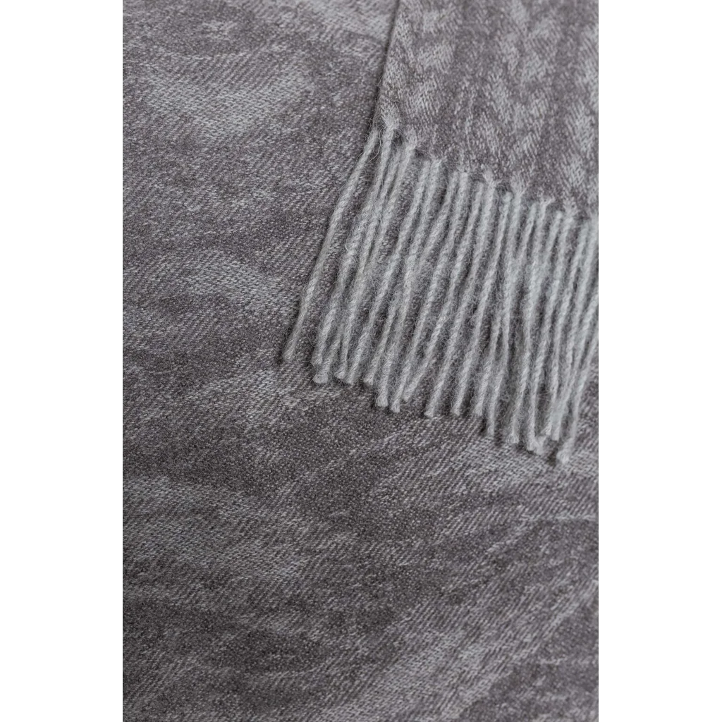 Alpaka Decke VENOM in Grau Muster Traditionelles Muster von KUNA Größe 135x180 cm (inkl. Fransen)