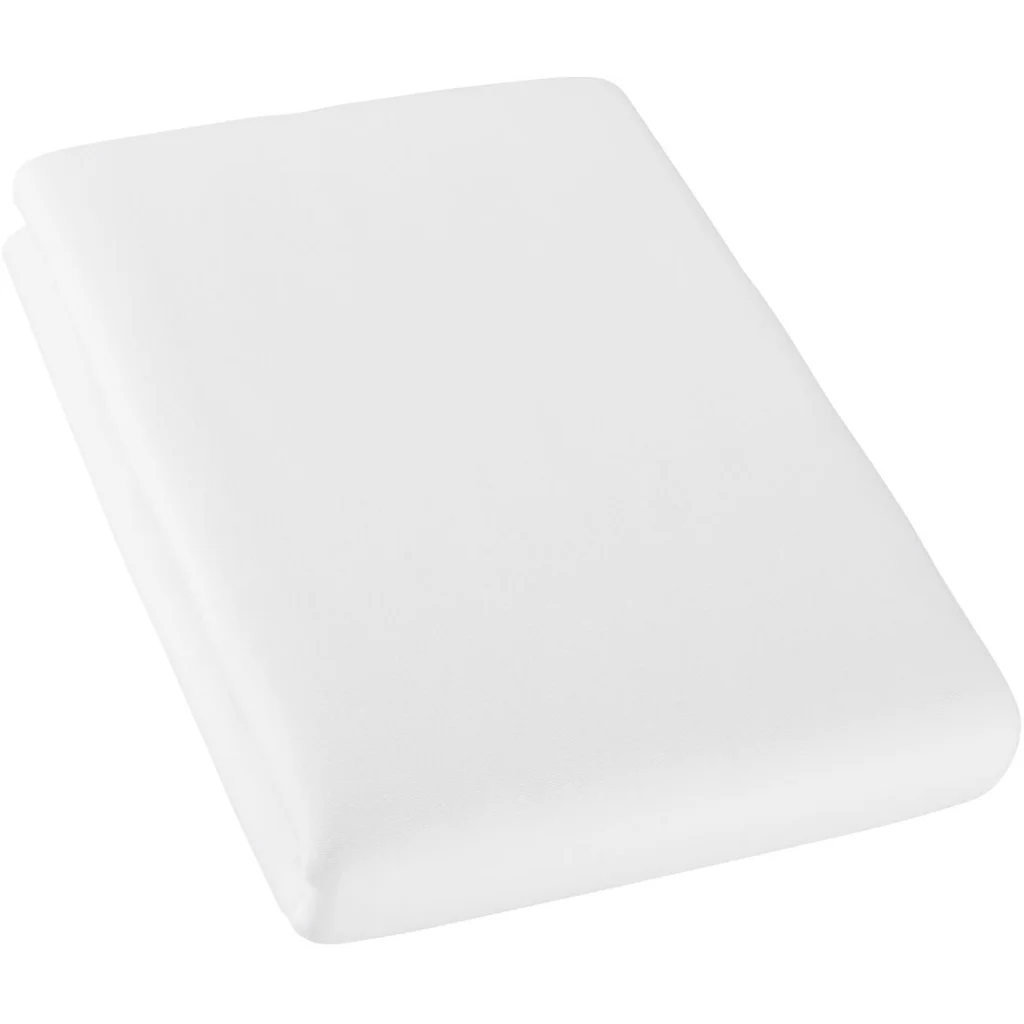 Bio Double-Jersey Spannbettlaken für Matratzen in Übergröße in Weiß von Cotonea Größe 140-160 x 200 cm