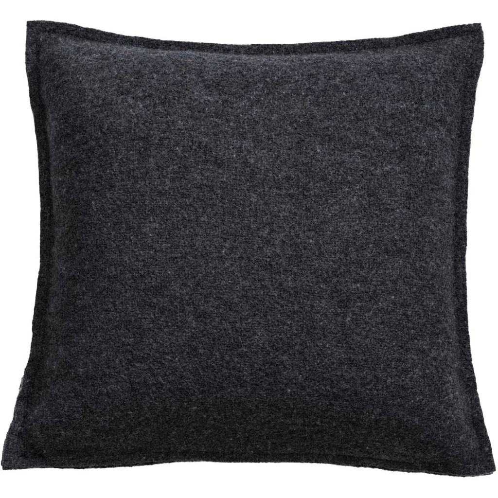 Bio Doubleface Kissenhülle in Anthrazit+Hellgrau Grau+Grau von disana Größe 40x40 cm