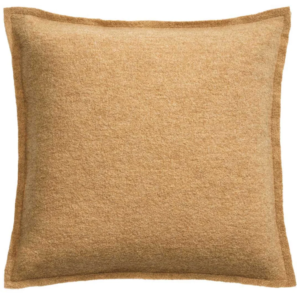 Bio Doubleface Kissenhülle in Karamell+Creme Braun+Creme von disana Größe 40x40 cm