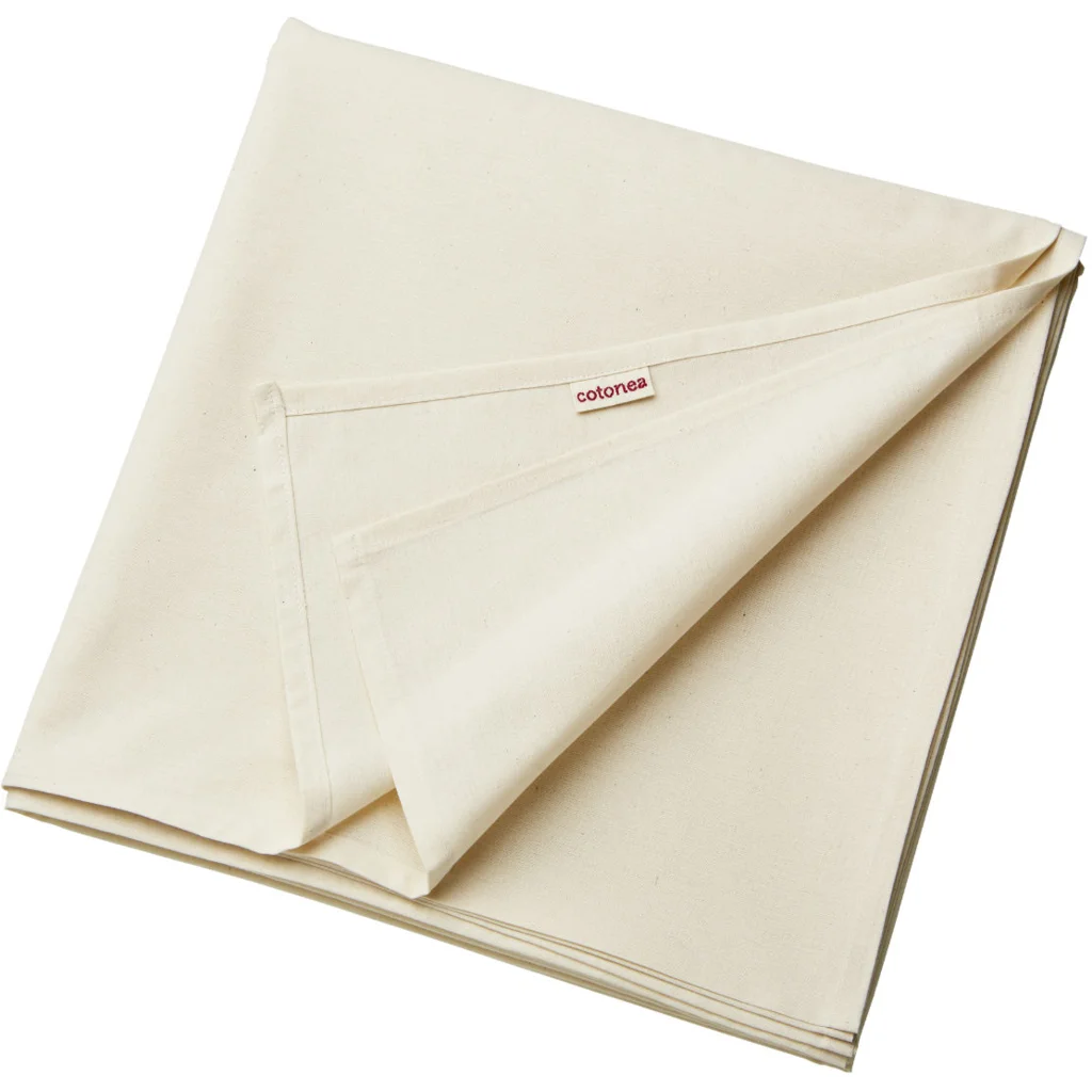 Bio Edel-Linon Bettlaken in Creme von Cotonea Größe 264x254 cm