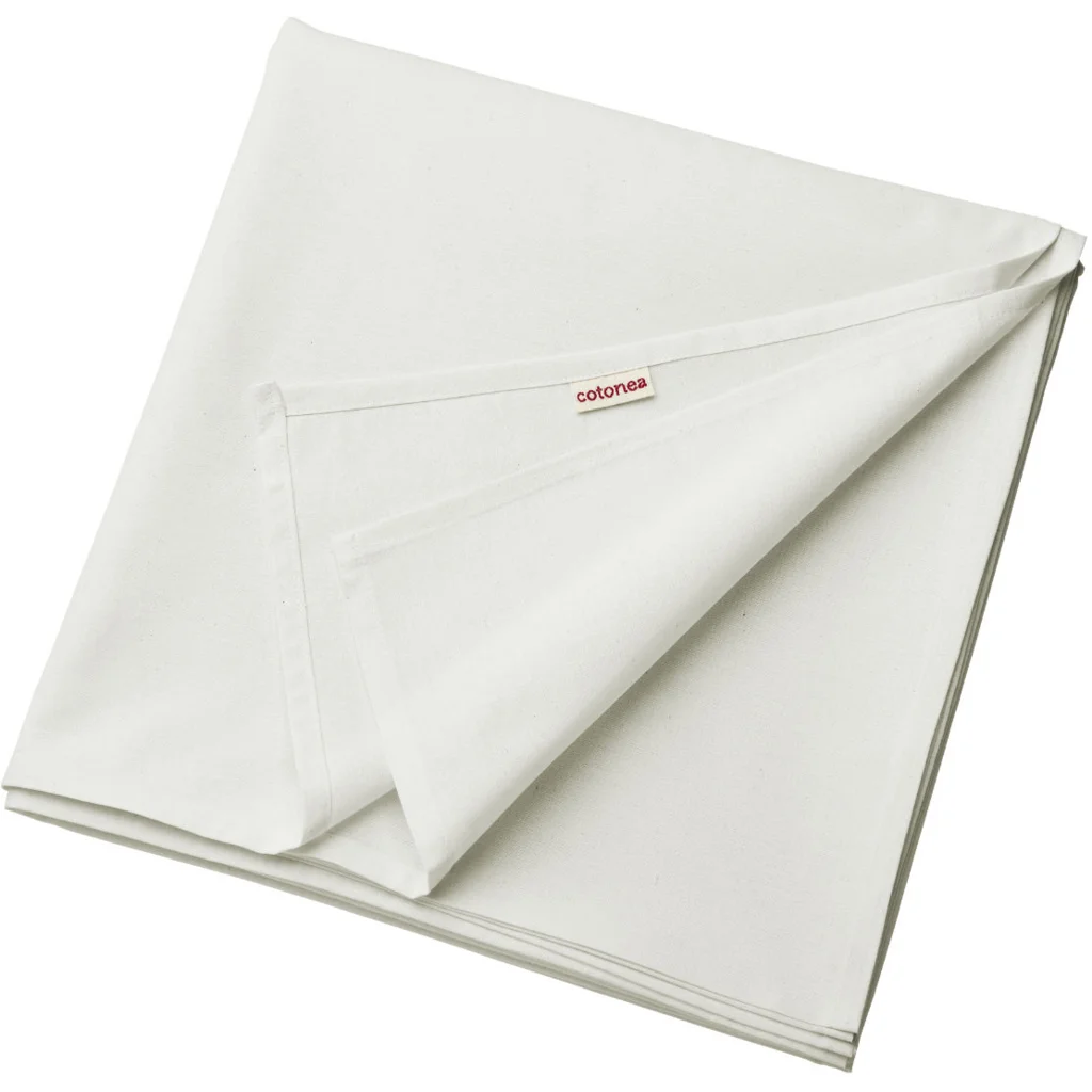 Bio Edel-Linon Bettlaken in Weiß von Cotonea Größe 178x254 cm