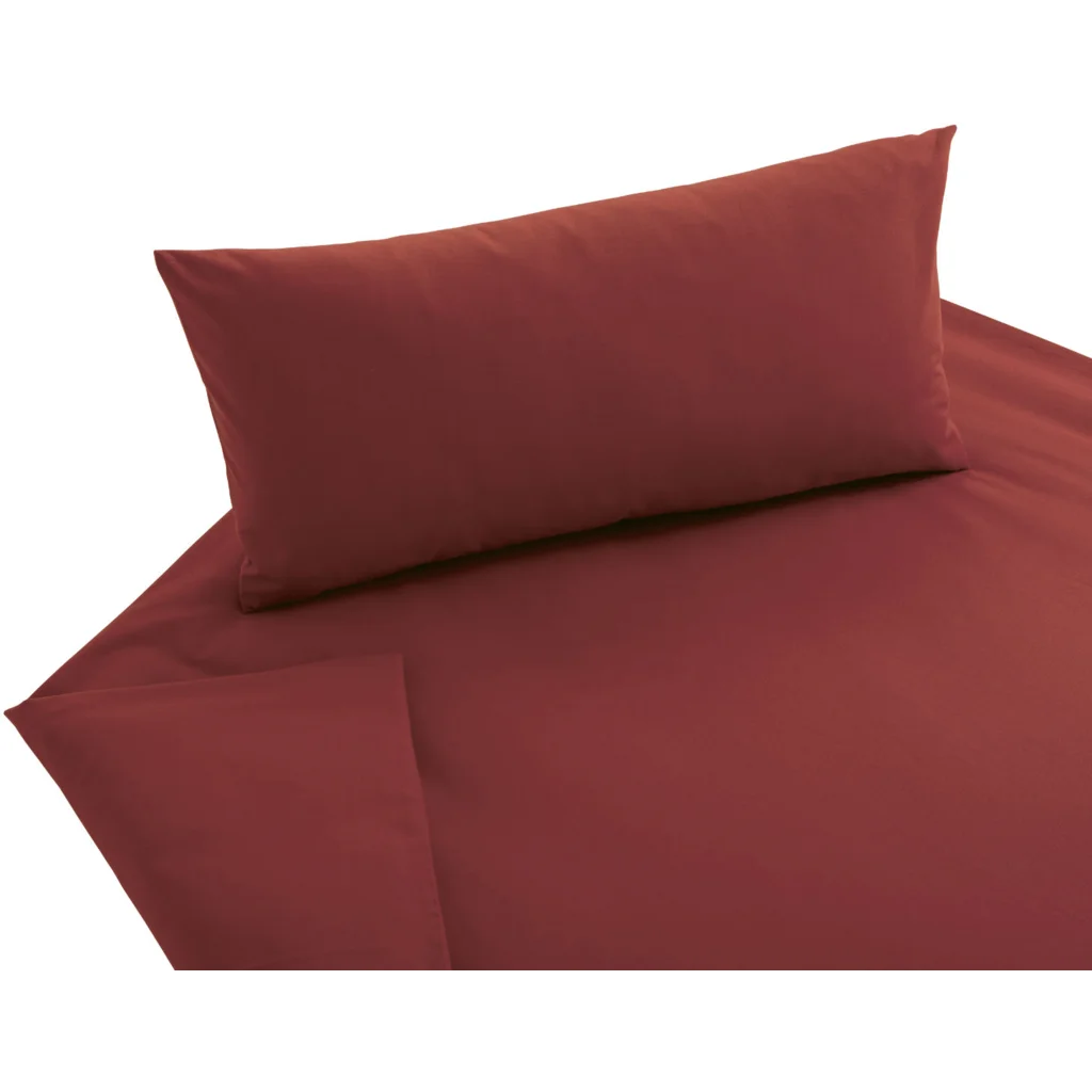 Bio Edel-Linon Bettwäsche Garnitur in Rot von Cotonea Größe 135x200 + 40x80 cm