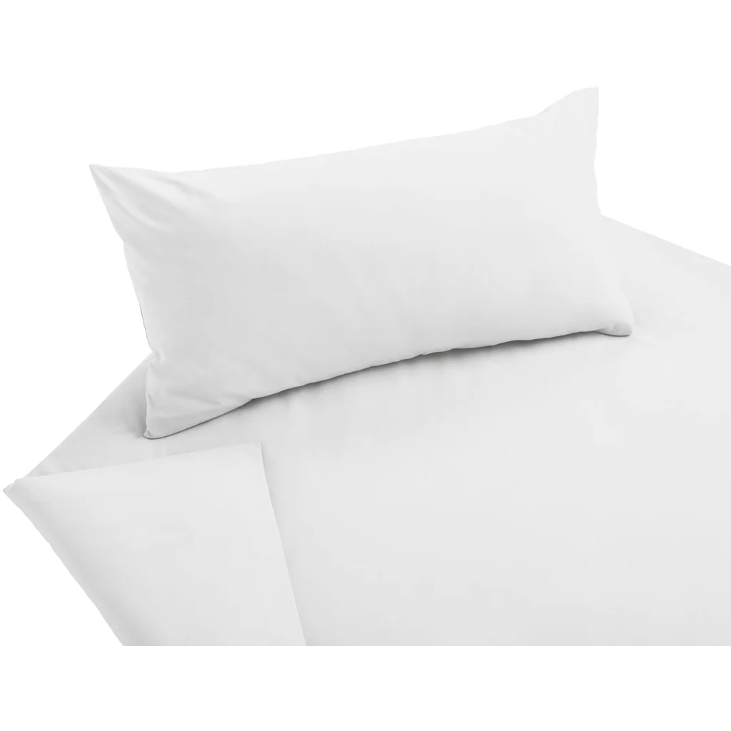 Bio Edel-Linon Bettwäsche Kissenbezug in Weiß von Cotonea Größe 40x80 cm