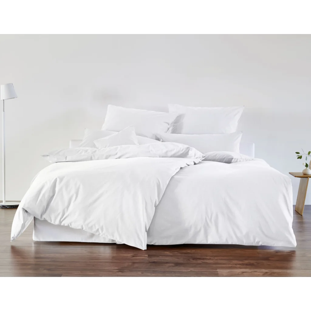 Bio Edel-Linon Bettwäsche Kissenbezug in Weiß von Cotonea Größe 40x80 cm