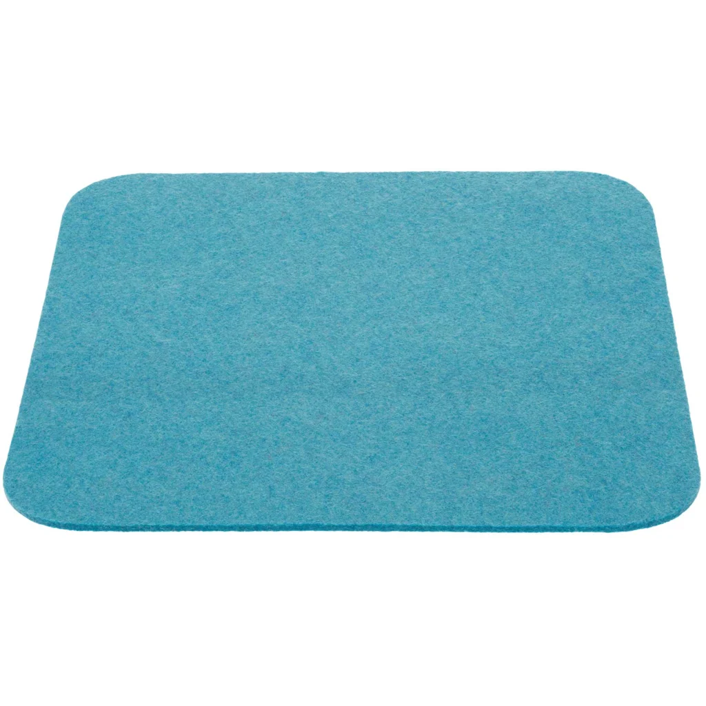 Bio Filz Auflage in Türkis Blau von disana Größe 24x24 cm