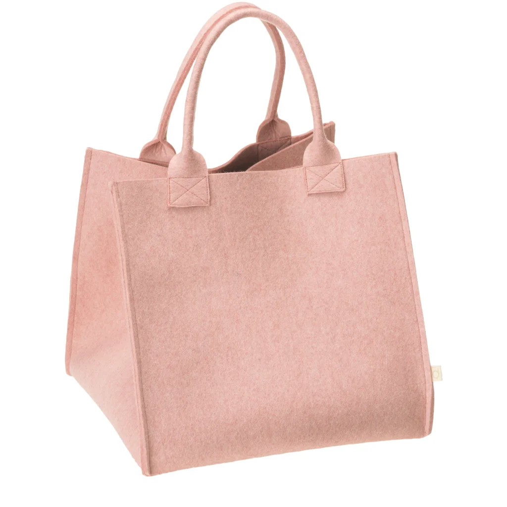 Bio Filz Korb in Rosé Rosa von disana Größe 30x30x30 cm