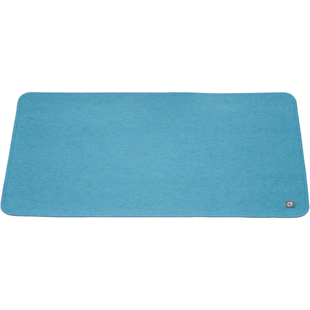 Bio Filz Schreibtischauflage in Türkis Blau von disana Größe 40x70 cm