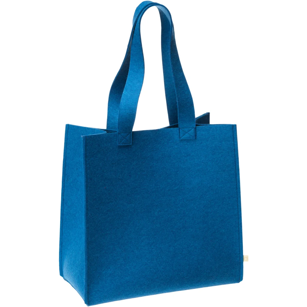 Bio Filz Shopper in Blau von disana Größe 40x40x20 cm