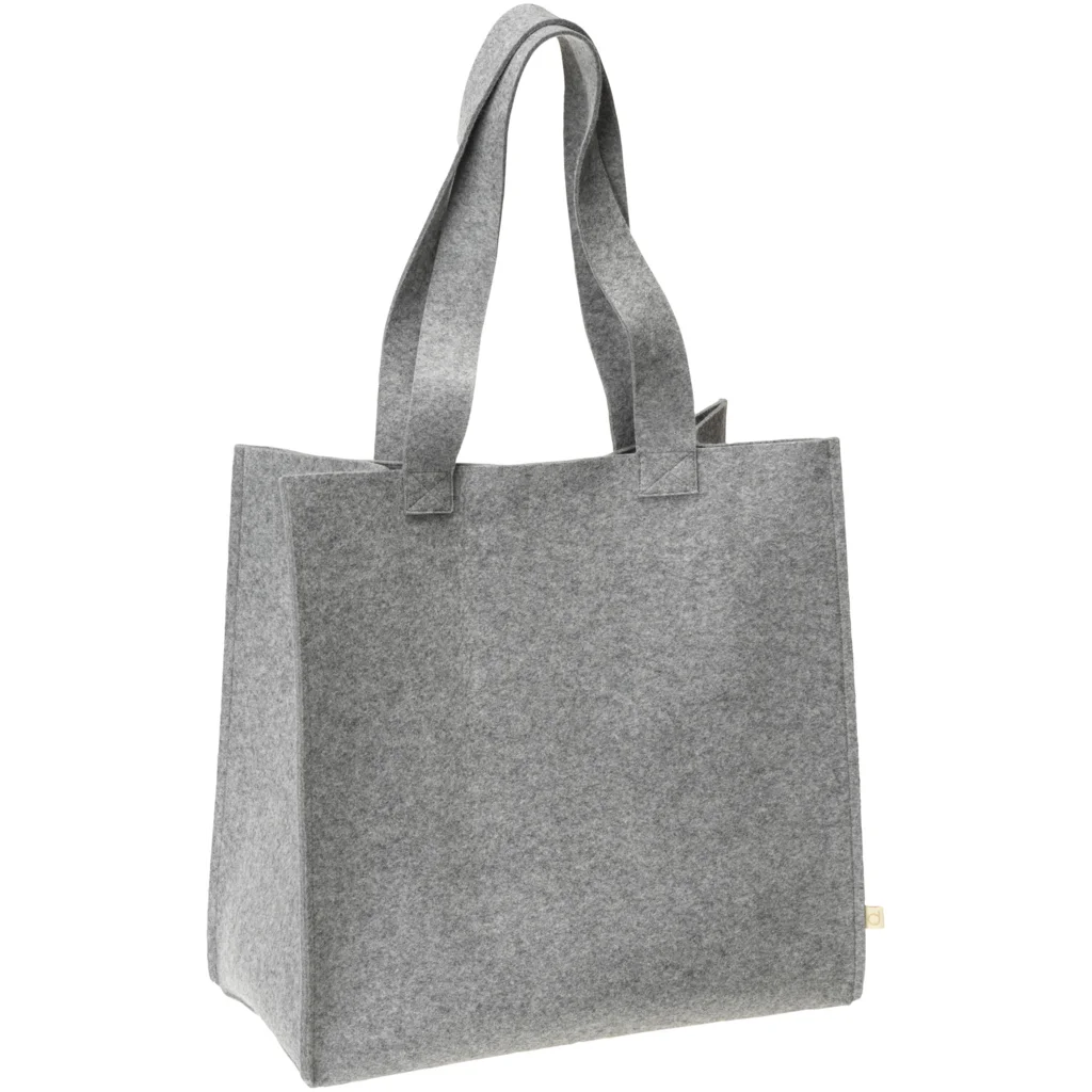 Bio Filz Shopper in Hellgrau Grau von disana Größe 40x40x20 cm