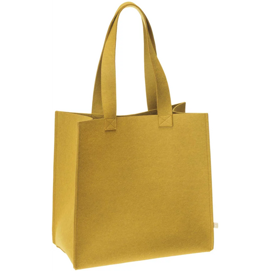 Bio Filz Shopper in Senfgelb Gelb von disana Größe 40x40x20 cm