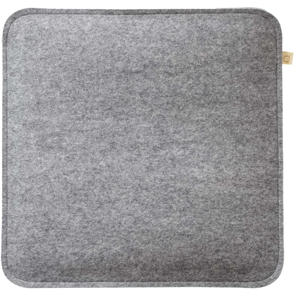 Bio Filz Sitzkissen quadratisch in Hellgrau Grau von disana Größe 36x36 cm