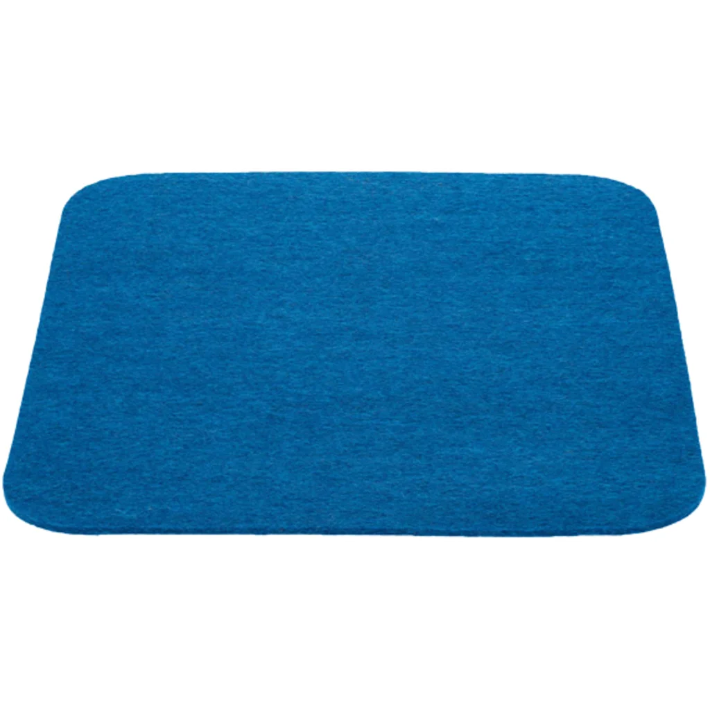 Bio Filz Untersetzer 6er-Pack quadratisch in Blau von disana Größe 12x12 cm