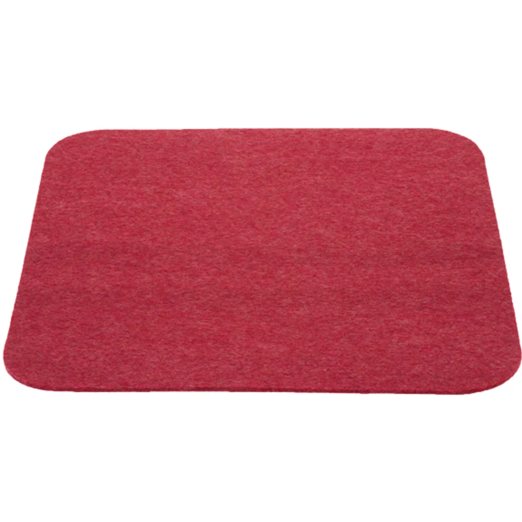 Bio Filz Untersetzer 6er-Pack quadratisch in Bordeaux Rot von disana Größe 12x12 cm
