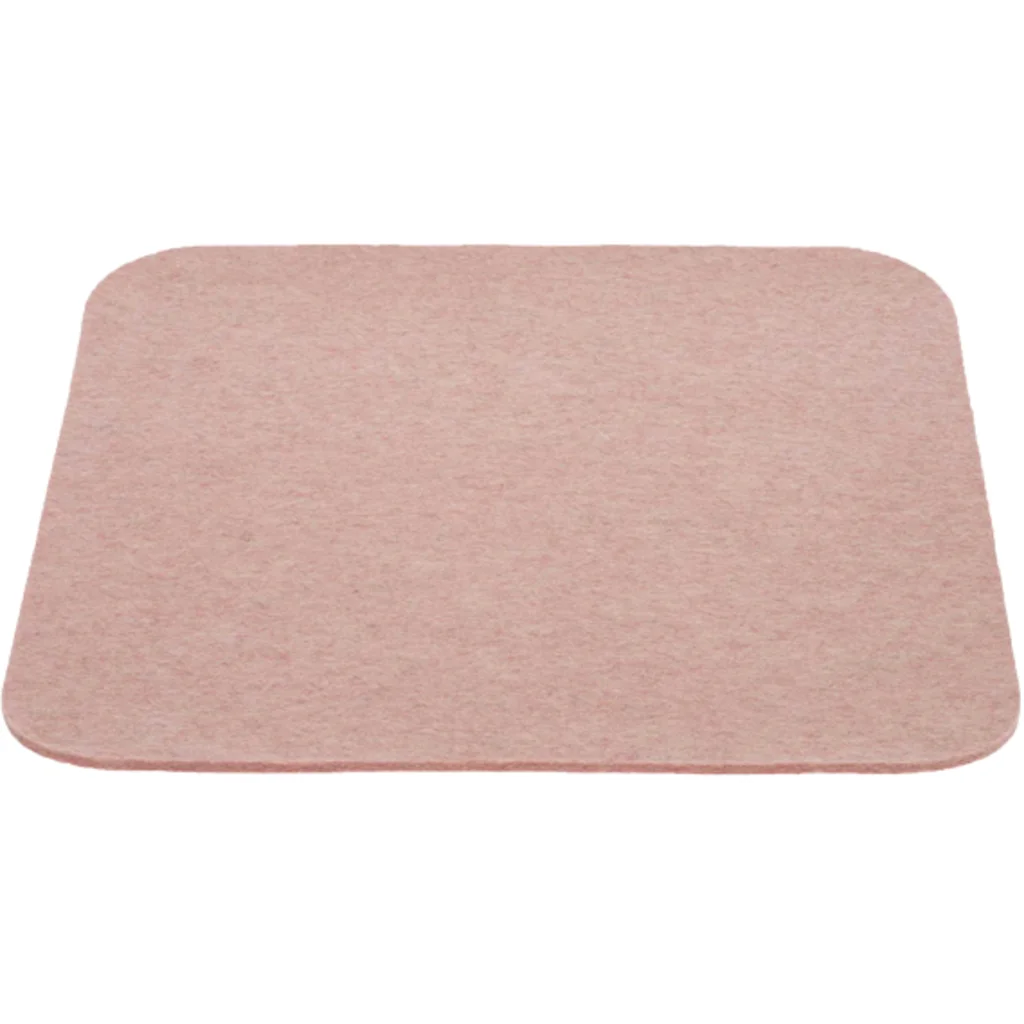 Bio Filz Untersetzer 6er-Pack quadratisch in Rosé Rosa von disana Größe 12x12 cm