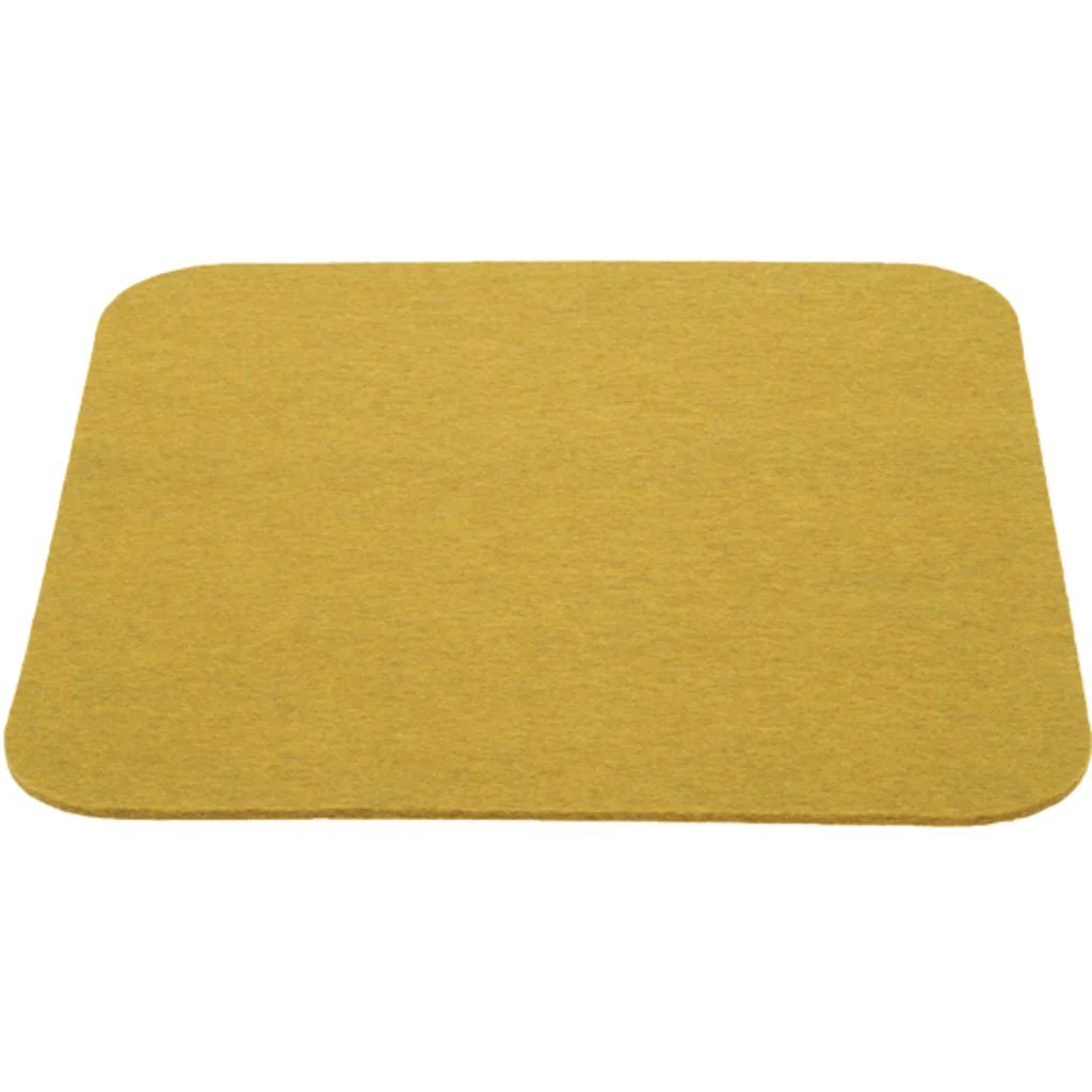 Bio Filz Untersetzer 6er-Pack quadratisch in Senfgelb Gelb von disana Größe 12x12 cm