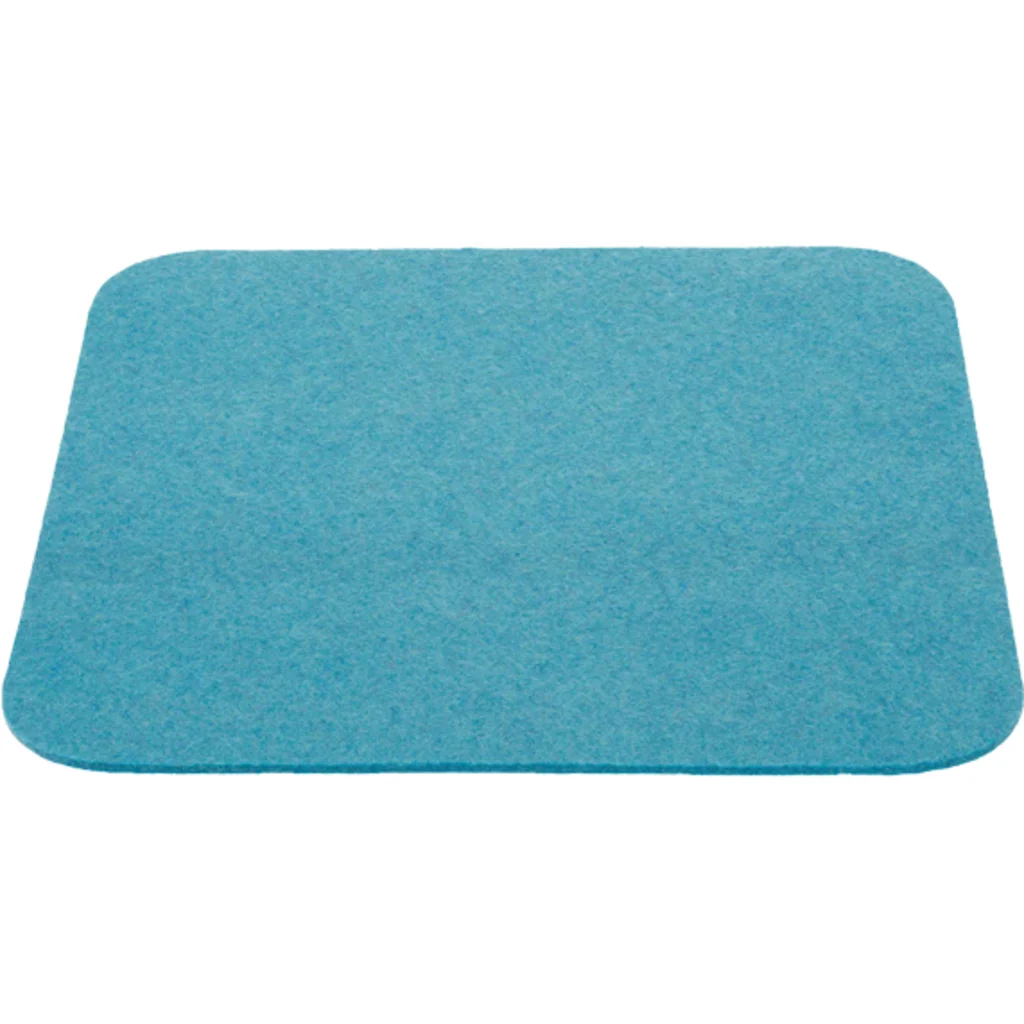 Bio Filz Untersetzer 6er-Pack quadratisch in Türkis Blau von disana Größe 12x12 cm