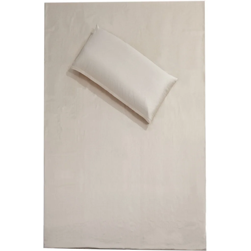 Bio Flanell Bettwäsche Bettbezug in Creme von mudis Größe 135x200 cm